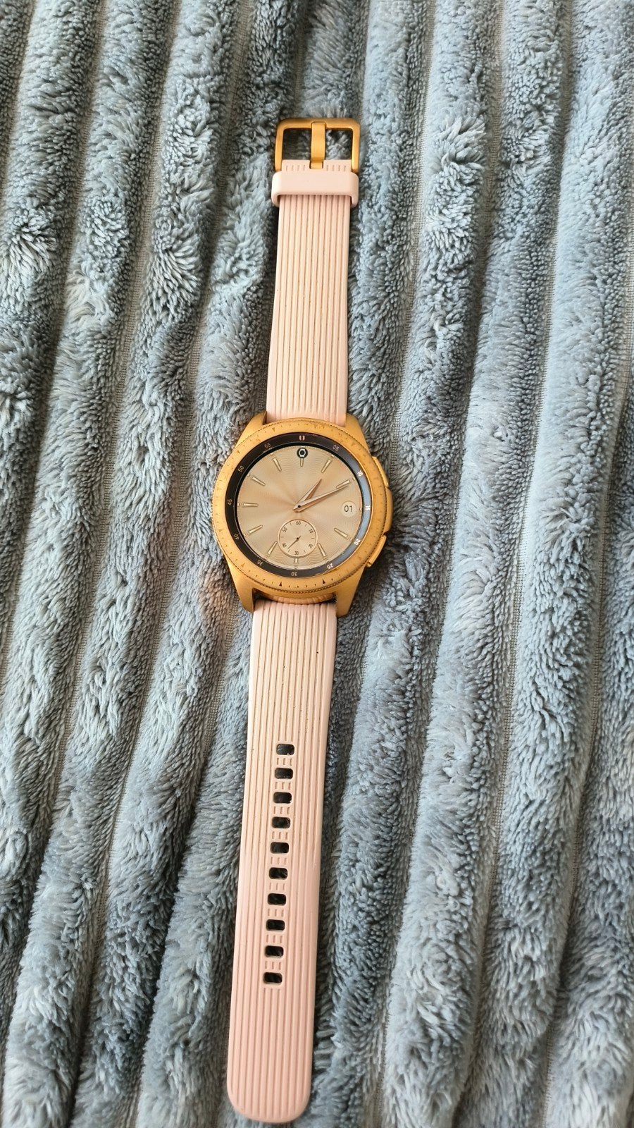 Samsung Galaxy Watch Roségoud met lader, Gebruikt, Ophalen of Verzenden, Samsung, Android