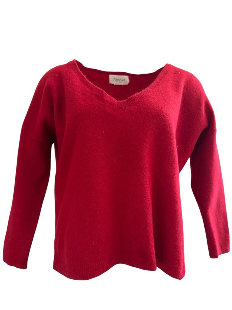 Absolut Cashmere trui M, Maat 38/40 (M), Ophalen of Verzenden, Zo goed als nieuw, Rood