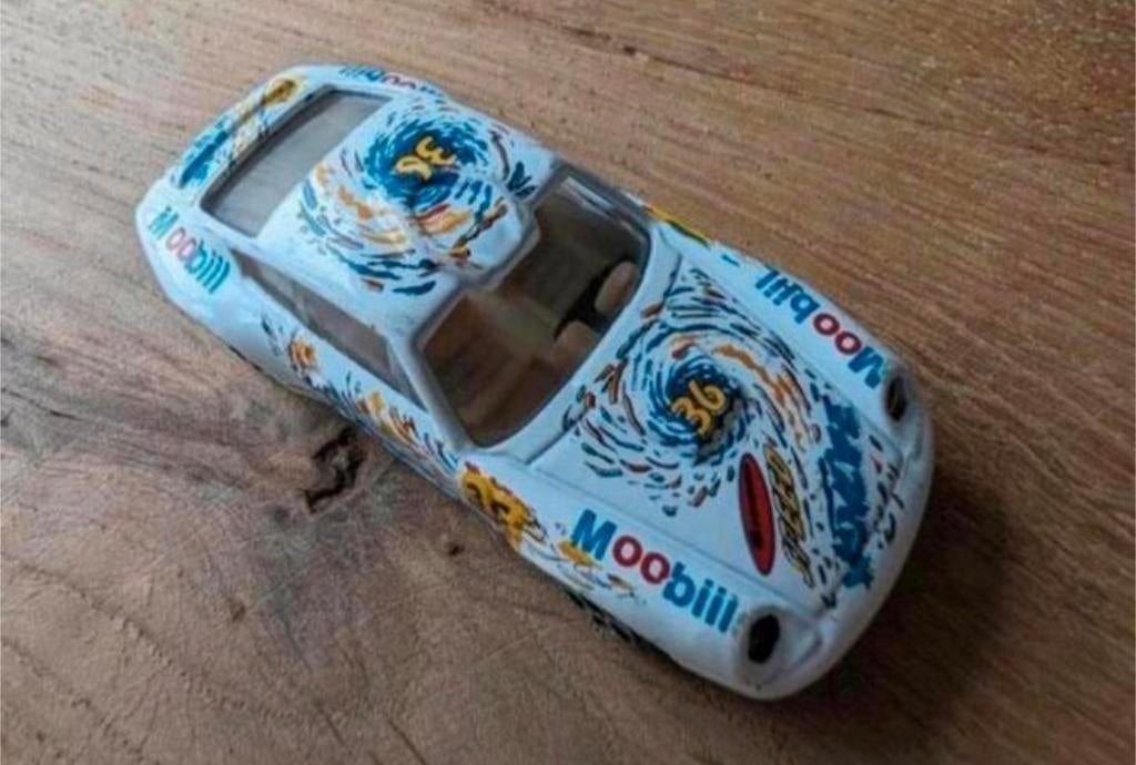Porsche 911 raceauto model – nr. 36 “Moobiil” –Made in China, Ophalen of Verzenden, Zo goed als nieuw, Auto
