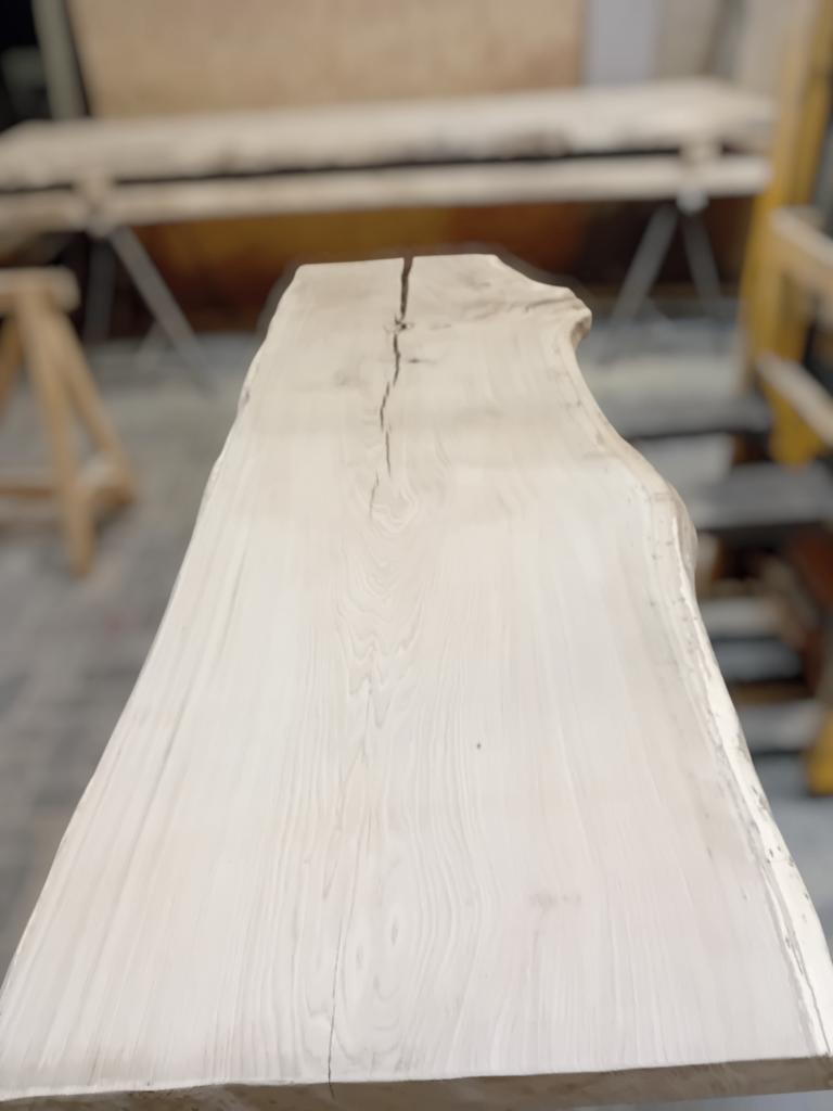 Boomstamtafel | eiken karakteristieke tafel | Op maat |, Huis en Inrichting, Tafels | Eettafels, Nieuw, 50 tot 100 cm, 200 cm of meer