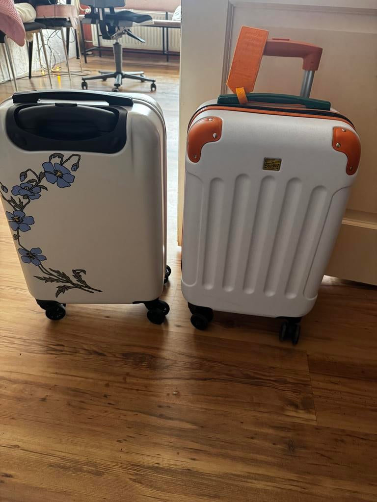 Set van 2 Koffers - Harde Reisbagage, Ophalen, Gebruikt, 50 tot 60 cm, Hard kunststof