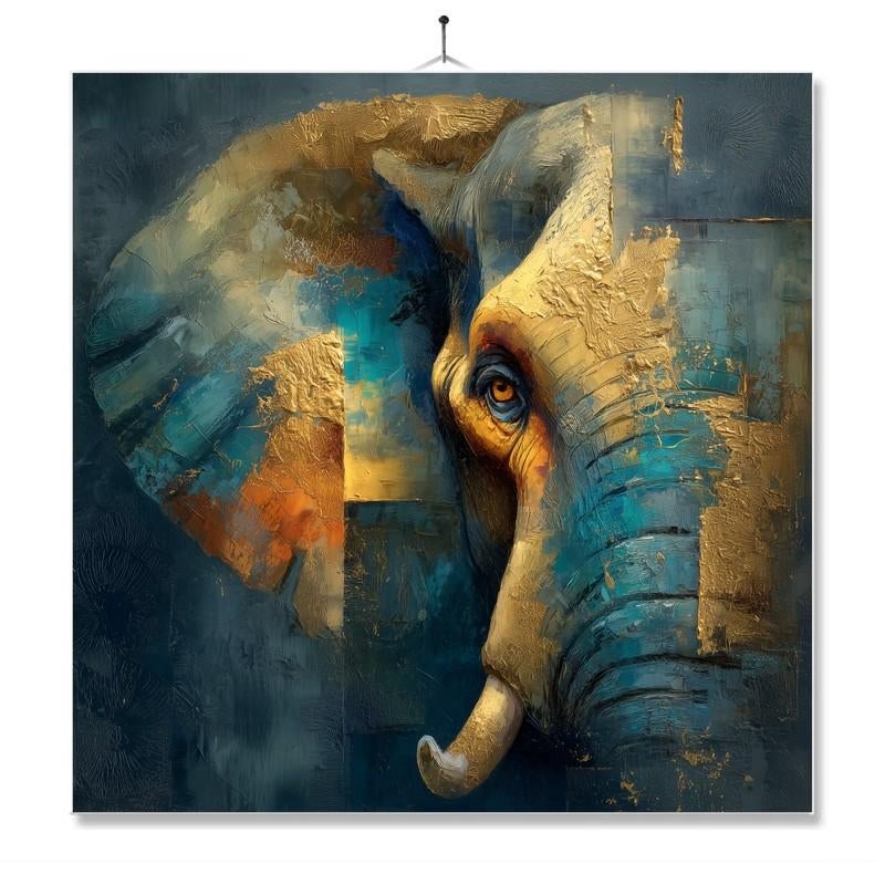 Tegel Met Opdruk | Olifant Art | Inclusief Geschenkdoos, Ophalen of Verzenden, Nieuw