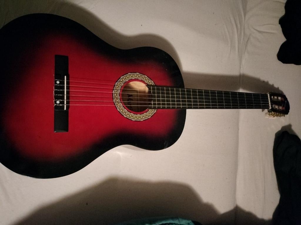 Mooie gitaar met hoes - bijna nieuw!, Muziek en Instrumenten, Snaarinstrumenten | Gitaren | Akoestisch, Ophalen, Zo goed als nieuw