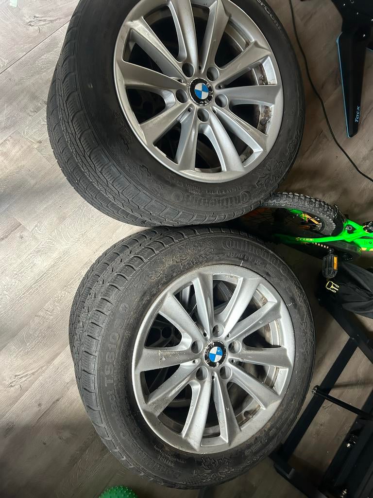 BMW F10/F11 Velgen met Winterbanden 17 inch, Ophalen, Gebruikt, Banden en Velgen, 17 inch