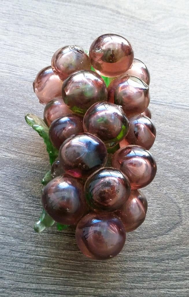 Jaren 50-60 Paars Glas Druiven Tros Druiventros MURANO Glas, Ophalen of Verzenden