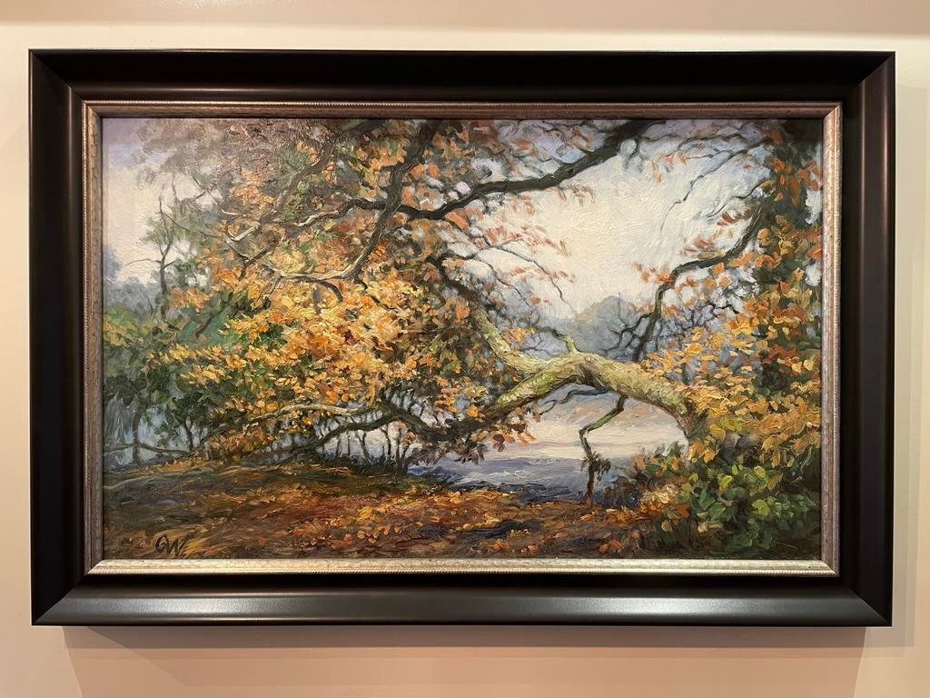 Geert de Weerd: Drentse Landschappen , Schipborg, Glimmen ., Antiek en Kunst, Kunst | Schilderijen | Klassiek, Ophalen of Verzenden
