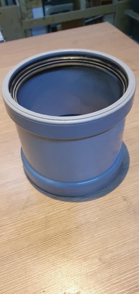 5 stuks nieuwe PVC Overschuifmof 125mm sn4, Doe-het-zelf en Verbouw, Buizen en Afvoer, Afvoer, Pvc, Nieuw, Ophalen of Verzenden