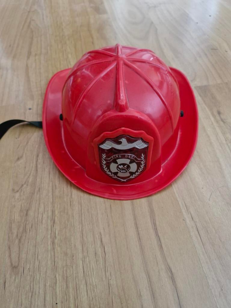 Brandweerhelm voor kinderen, Ophalen of Verzenden, Gebruikt, 104 of kleiner, Jongen of Meisje
