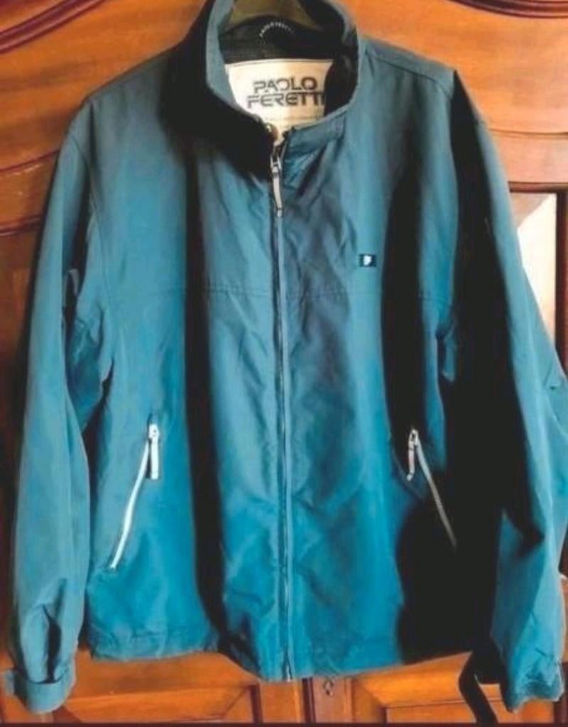 Donkerblauw windjack van Paolo Feretti L 44, Maat 42/44 (L), Verzenden, Blauw, Paolo Feretti