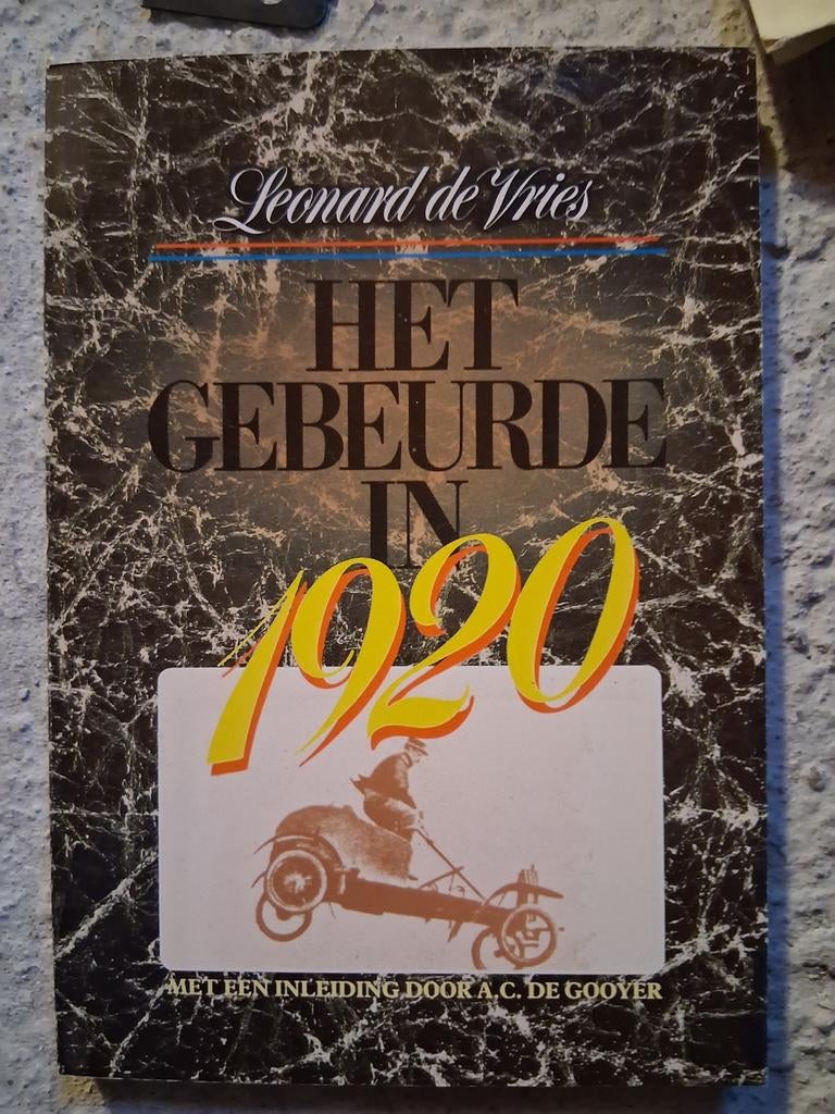 Het Gebeurde in 1920 - Leonard de Vries, Ophalen of Verzenden, 20e eeuw of later, Zo goed als nieuw, Leonard de Vries