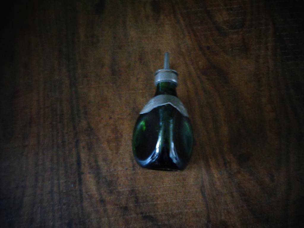 Groen glazen elixer flesje, Gero tin. Georg Nilsson, Ophalen of Verzenden