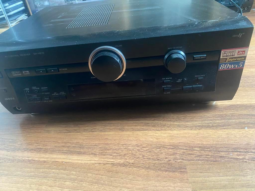 Panasonic Tuner Versterker SA-HE 70 met Afstandsbediening, Audio, Tv en Foto, Versterkers en Receivers, Overige merken, Gebruikt
