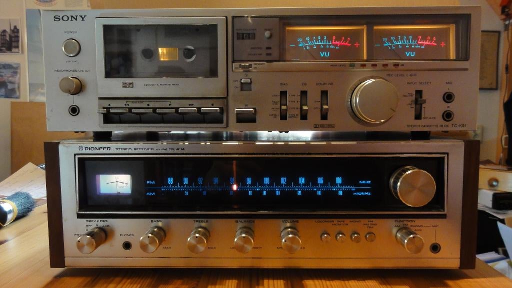 Vintage stereo  ( advertentie aangevuld ), Audio, Tv en Foto, Stereo-sets, Ophalen, Gebruikt, Overige merken