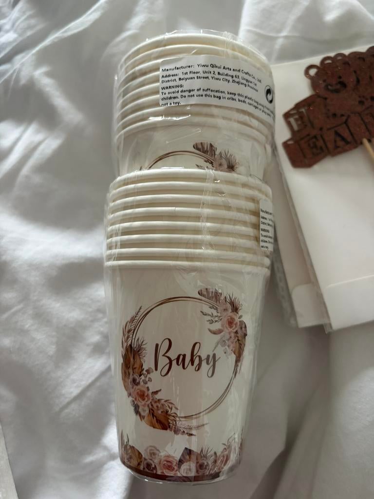 Baby/mommy shower accessoires, Ophalen of Verzenden, Zo goed als nieuw, Glas of Glazen, Overige merken