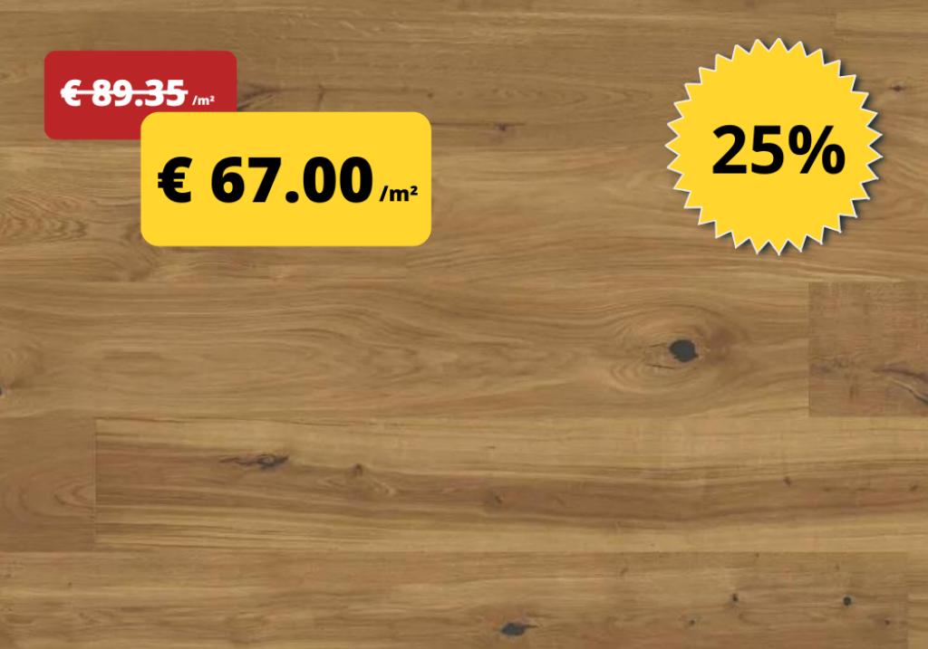 Houten vloeren voor € 67.00 /m² incl BTW - 50% KORTING, Nieuw, 10 m² of meer, 10 tot 30 cm, Hout