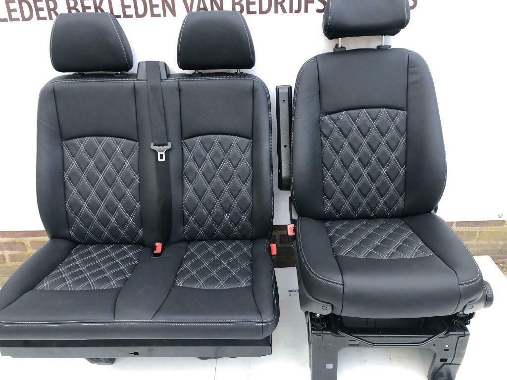 Bestuurder +Bijrijdersbank met zwart leder voor Vito W639, Ophalen, Nieuw, Mercedes-Benz