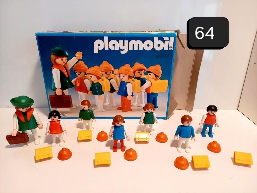 Playmobil Vintage Schoolklas Compleet in Doos, Ophalen of Verzenden, Zo goed als nieuw, Complete set