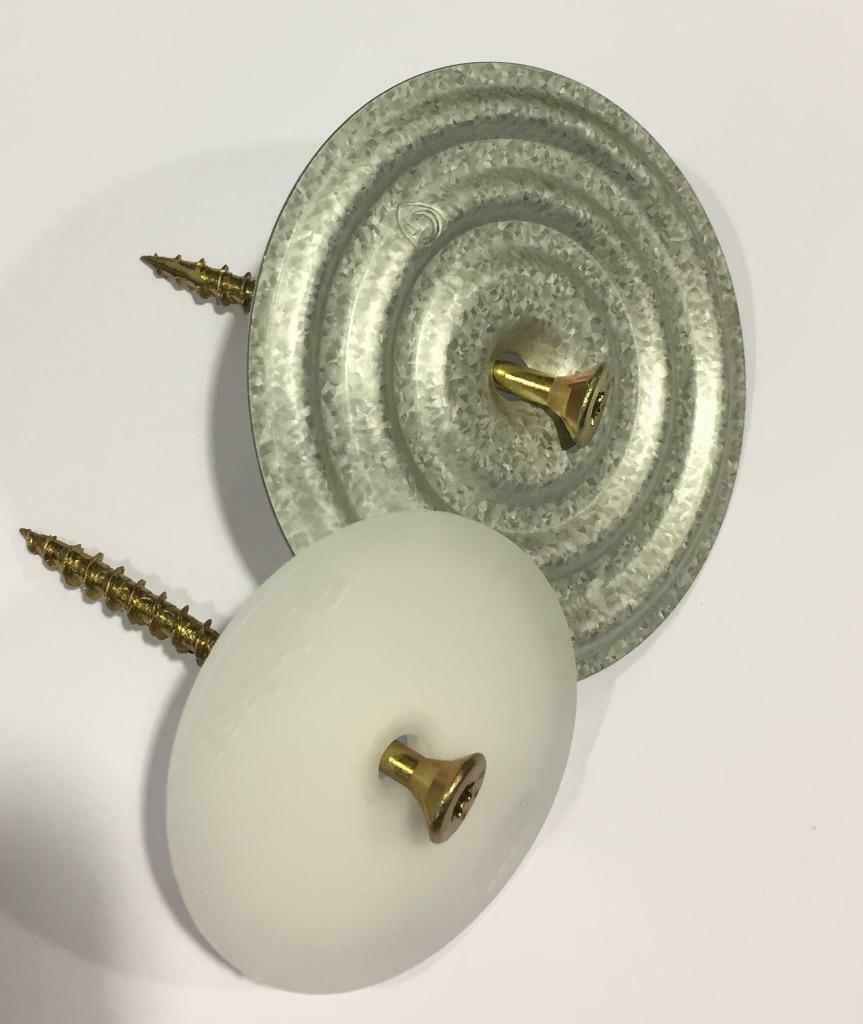 Bevestigingsplaatjes isolatie zeer voordelig per 100 stuks, 4 tot 8 cm, Dakisolatie, Nieuw, Ophalen of Verzenden
