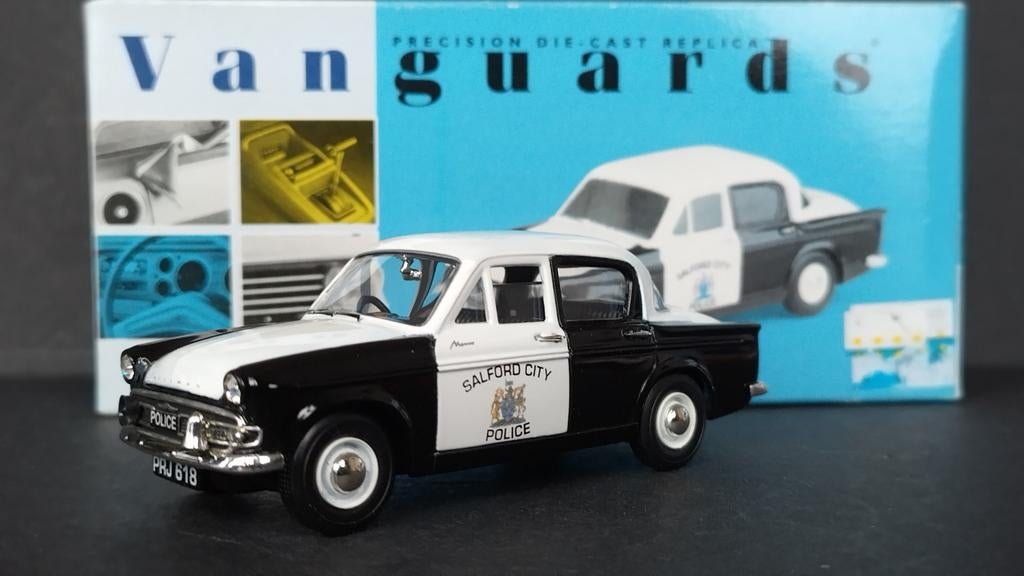 Hillman Minx Salford police 1:43 Vanguards Pol, Auto, Nieuw, Info@corgiclassics.co.uk, Le19 1rl Leicester uk