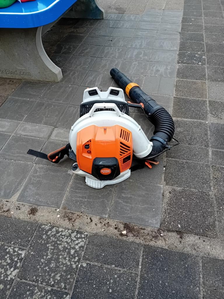 Stihl Bladblazer BR800, Tuin en Terras, Bladblazers, Gebruikt, Ruggedragen, Ophalen of Verzenden, Met zuigfunctie