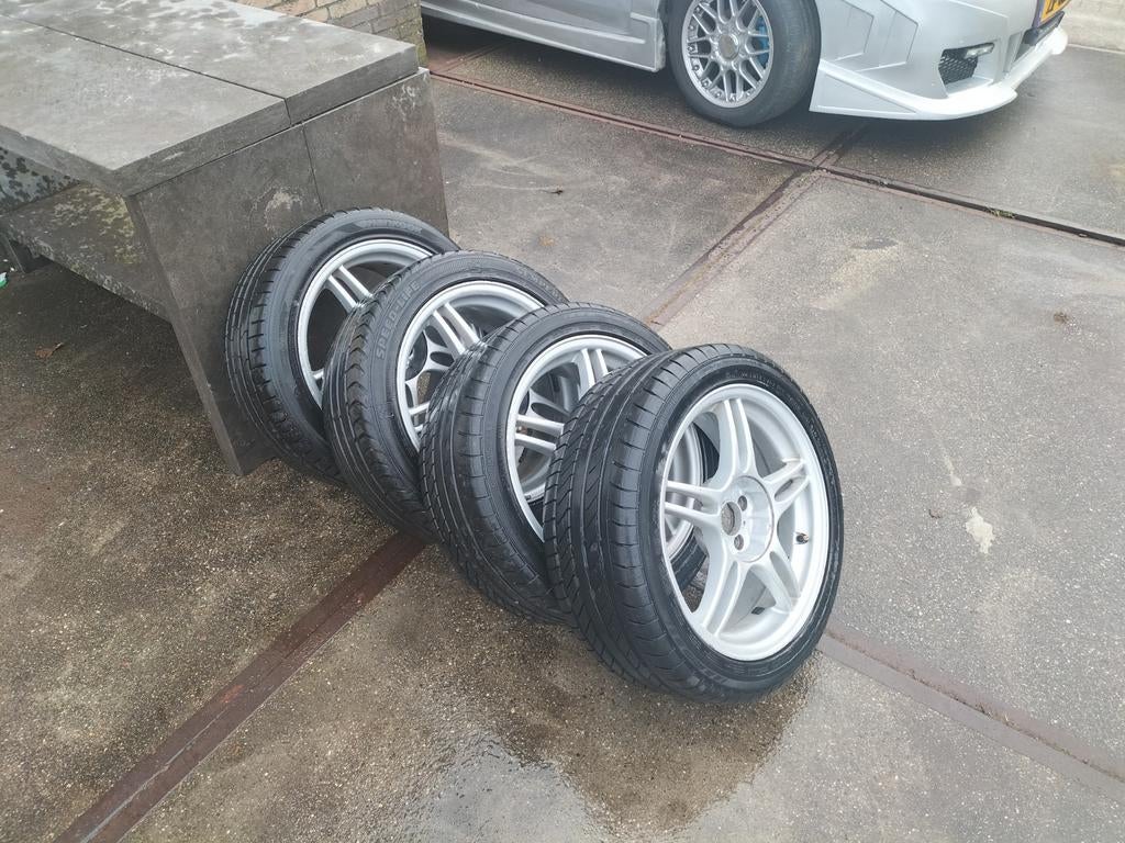 17 inch 4x100 velgen van E30 Cabrio 225/45 R17, Ophalen of Verzenden, BMW