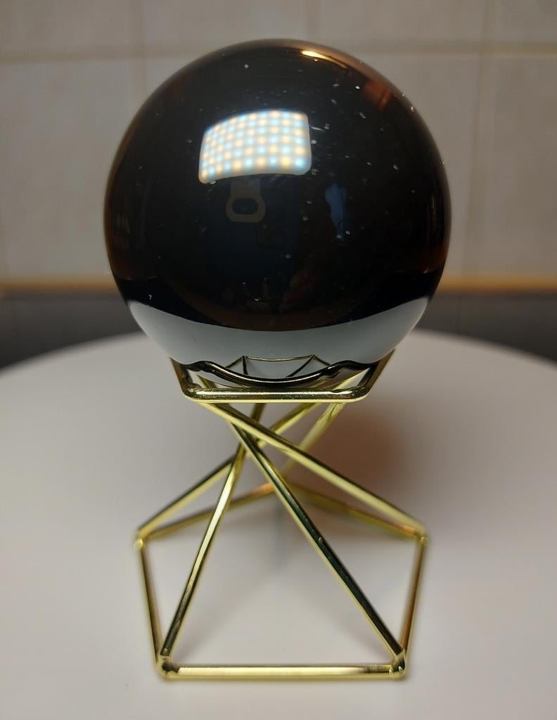 Mooi Zwarte Obsidiaan Bol (Edelstenen), Ophalen of Verzenden, Zo goed als nieuw