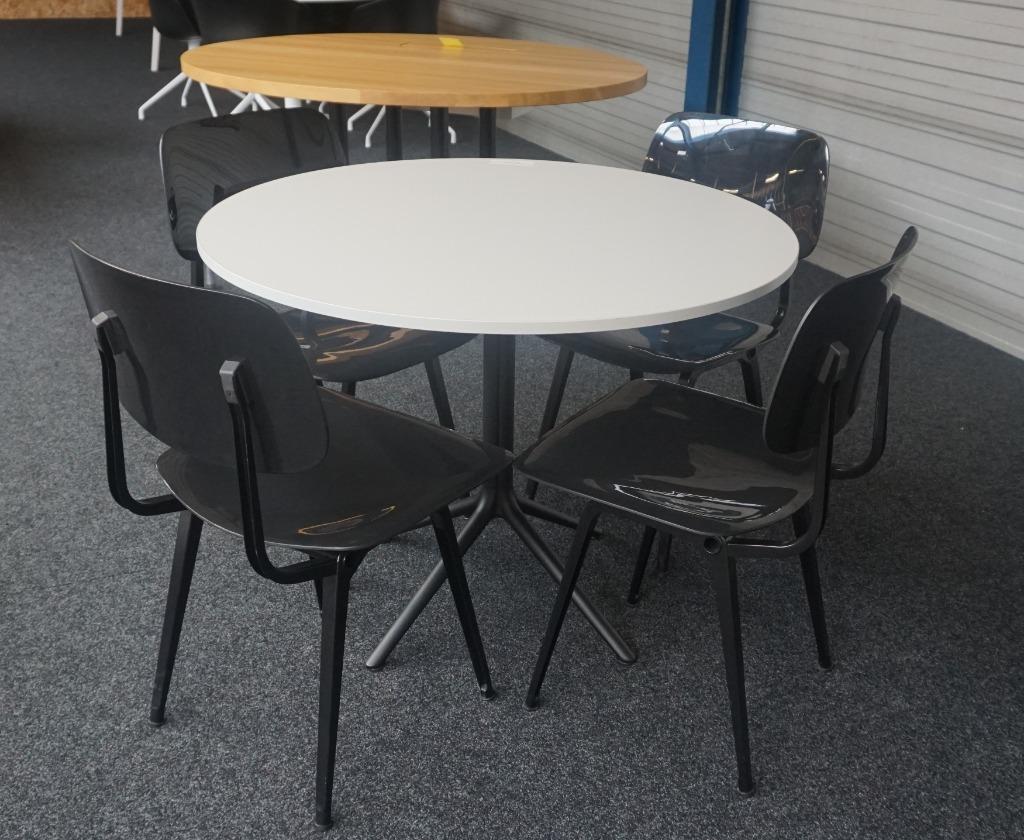 Ronde Vergadertafels| Wit | Ø 100 | 75 hoog | Eettafels, Gebruikt, 50 tot 100 cm, -, -
