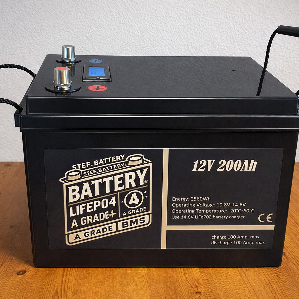 LiFePO4 Accu 12V 100Ah tot 300Ah met Laders 3 jaar garantie, Ophalen of Verzenden, Nieuw, Smart