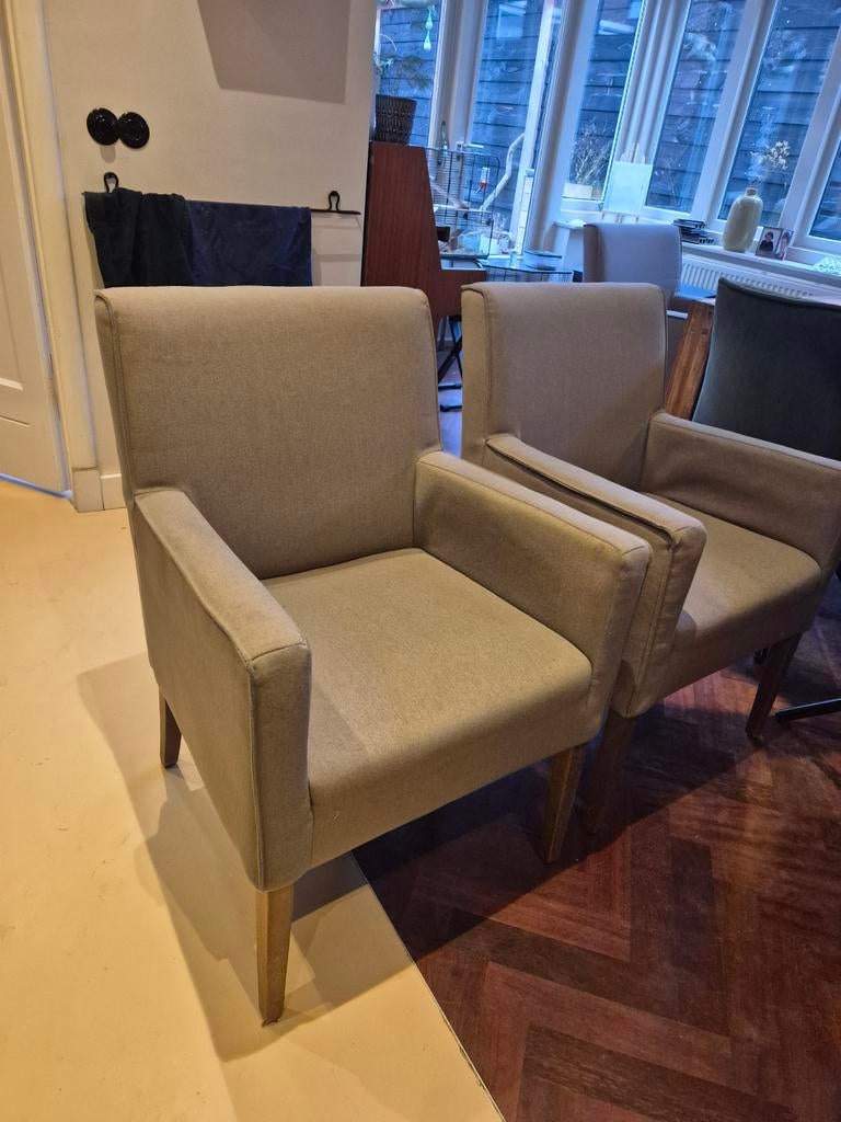 Mooie Eetkamerstoelen - Set van 4, Gebruikt, Ophalen of Verzenden, Vier, Stof