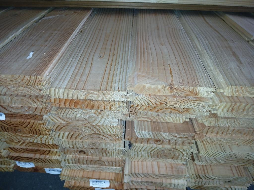 Douglas  dakbeschot 16x108 mm 3.00 m, Ophalen, Nieuw, Minder dan 180 cm, Palen