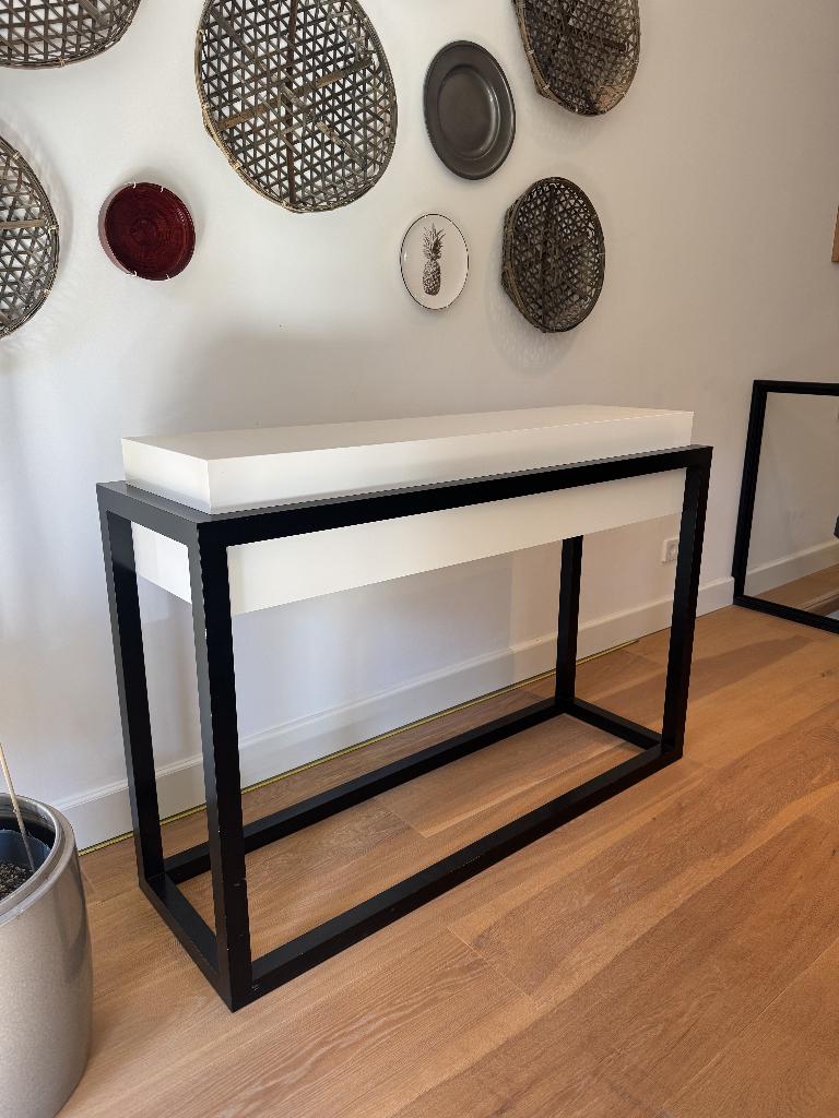 Sidetable met lade, Ophalen, Gebruikt, 100 tot 150 cm, 25 tot 50 cm