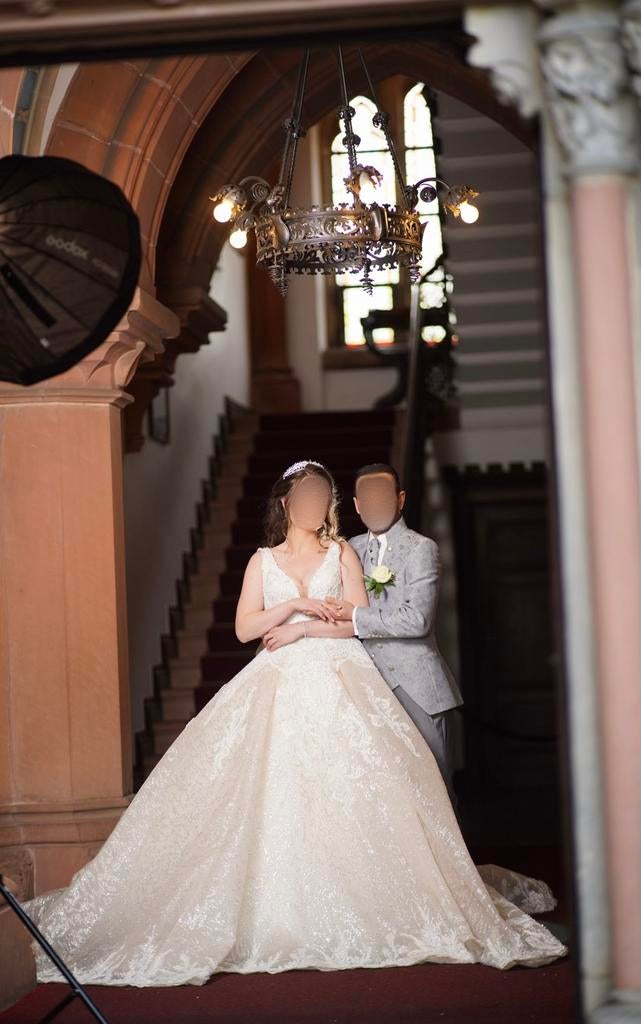 Prachtige bruidsjurk van Sima Couture te koop!, Ophalen, Zo goed als nieuw, Wit, Trouwjurk
