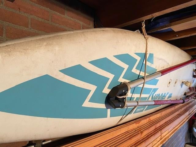 surfplank ten cate compleet inclusief surfpak, Ophalen, Gebruikt, 300 cm of meer, Met vin(nen)