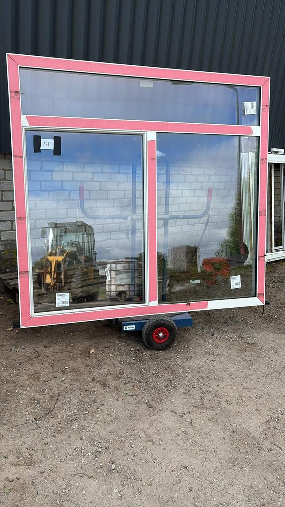 (123) Nieuw aluminium raamkozijn draai kiep incl glas, Ophalen, Raamkozijn, 150 tot 225 cm, 150 tot 225 cm