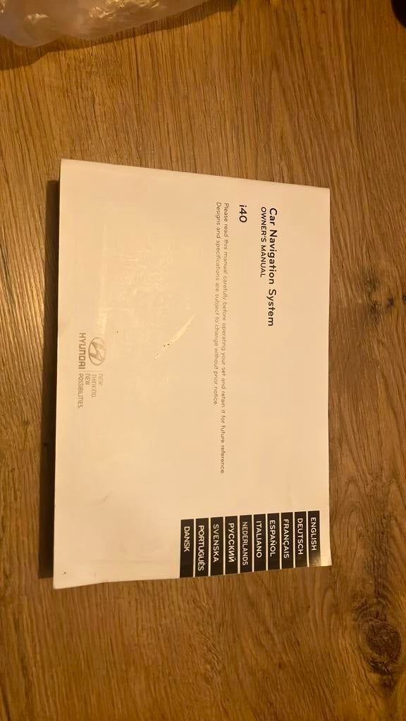I40 navigatie instructie boekje, Ophalen of Verzenden