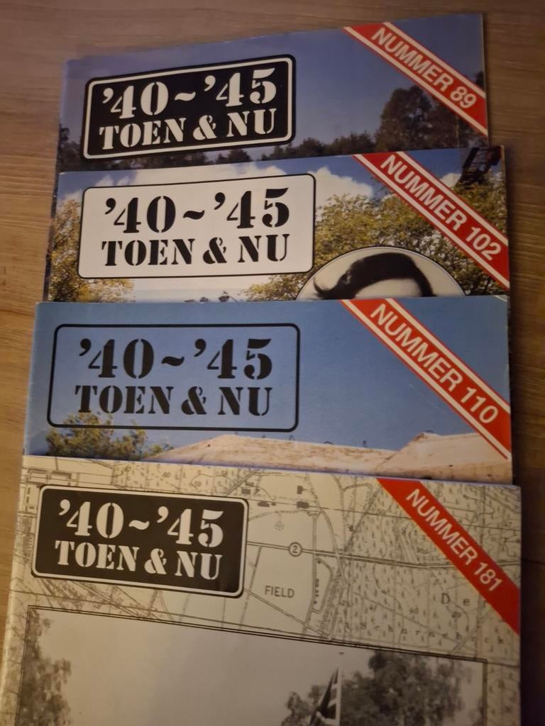 4 Tijdschriften '40-'45 toen en nu., Boeken, Oorlog en Militair, Ophalen of Verzenden, Tweede Wereldoorlog, Gelezen