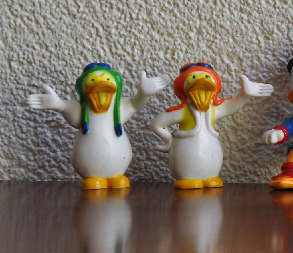 Vintage Figuurtje Toekan Tecs Mad Duck 5 cm 1990, Ophalen of Verzenden, Overige figuren, Gebruikt, Beeldje of Figuurtje