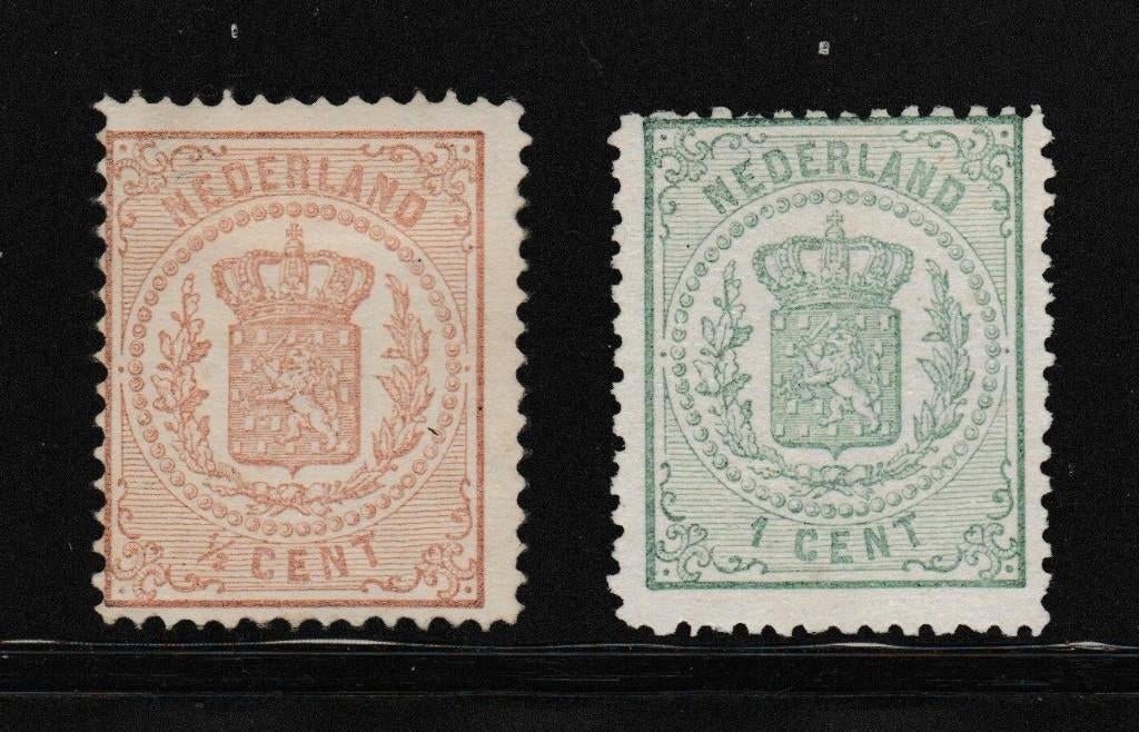 Rijkswapen nr. 13 en 15 ongebruikt met gom, Ophalen of Verzenden, T/m 1940, Postfris