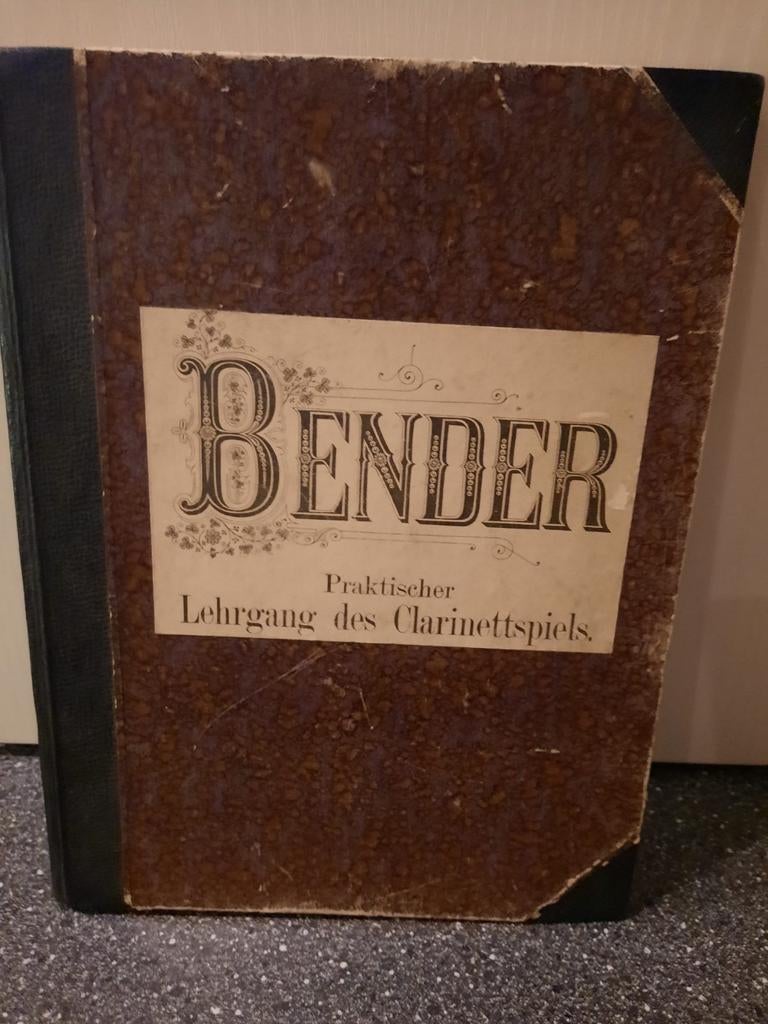 Bender muziekboek voor klarinet, Muziek en Instrumenten, Ophalen of Verzenden, Les of Cursus, Klarinet