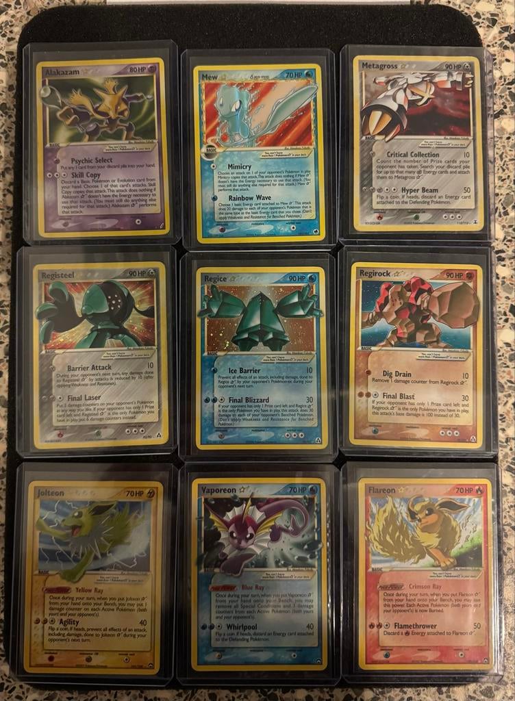 Zeer zeldzame Pokemon Goldstar kaarten, Ophalen of Verzenden, Zo goed als nieuw, Meerdere kaarten, Foil