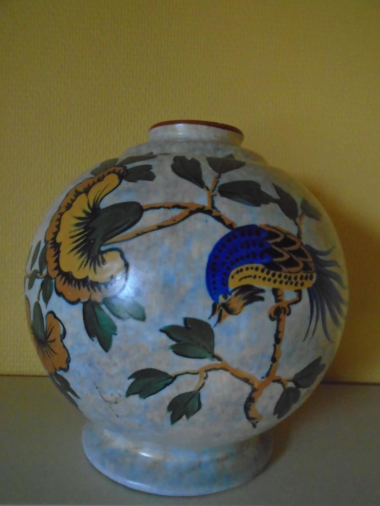 A. Dubois vaas 22cm, Antiek en Kunst, Ophalen of Verzenden