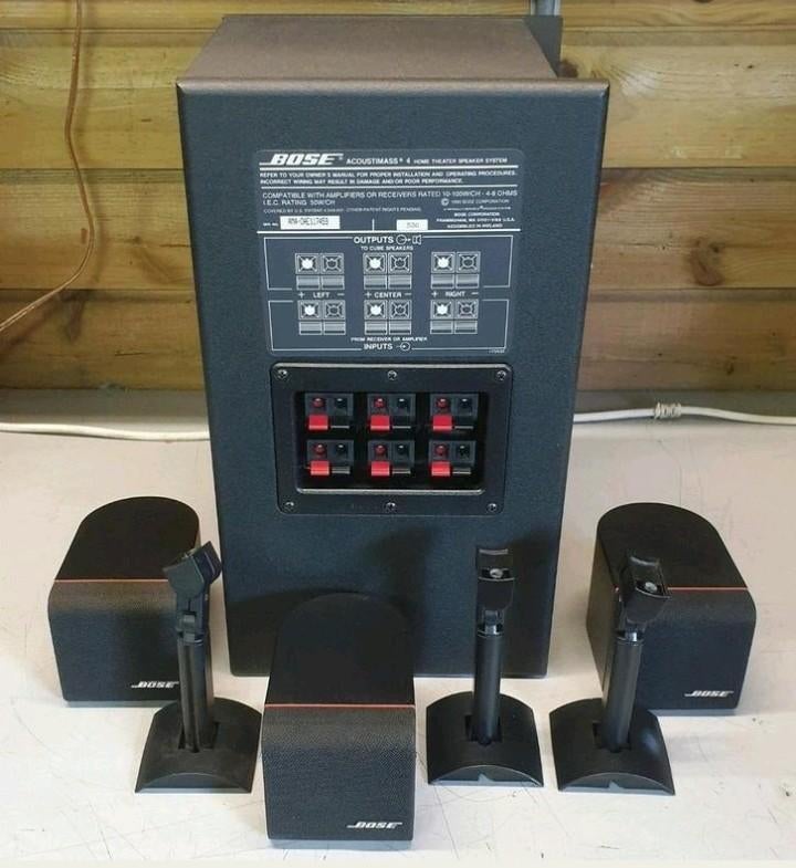 Bose acoustimas 4 subwoofer + cubes + beugels, Ophalen of Verzenden