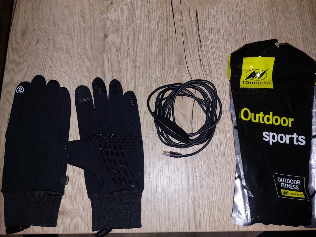 Touch hi verwarmde handschoenen - zwart, Kleding | Heren, Mutsen, Sjaals en Handschoenen, Touch hi, Nieuw, Overige maten, Ophalen of Verzenden