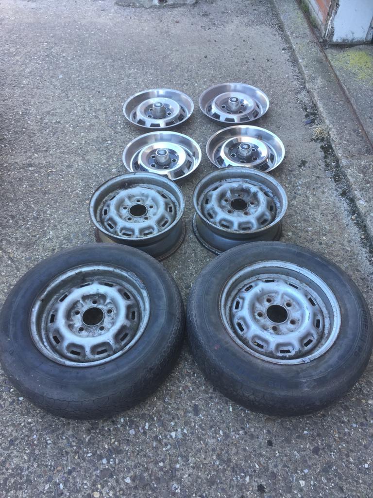 Origine Stalen Jaguar XJ6 Velgen met Wieldoppen, Ophalen