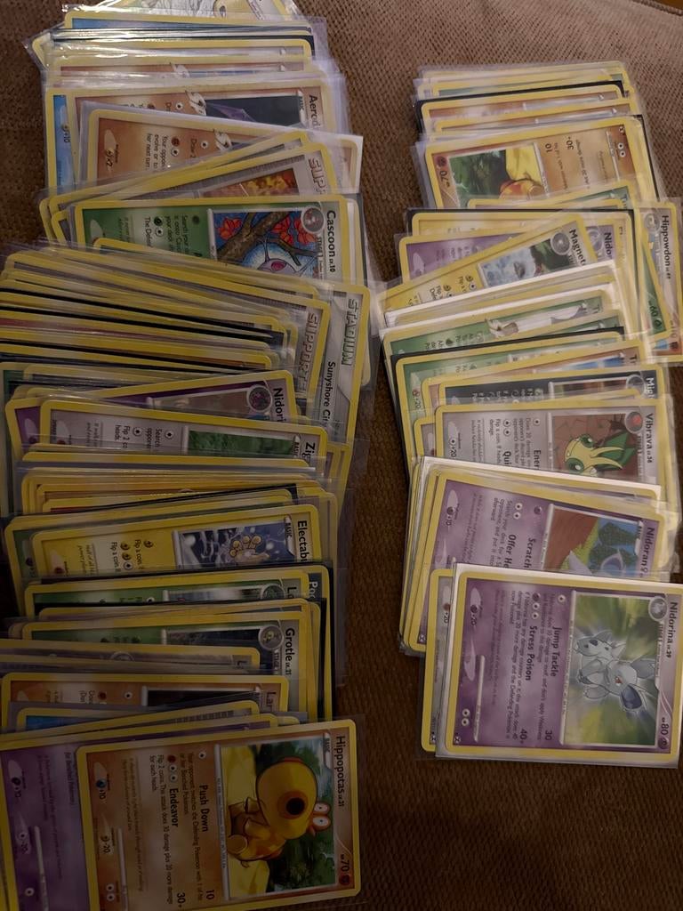 Pokémon Kaarten - Rising Rivals, Stormfront, Platinum fossil, Ophalen of Verzenden, Gebruikt, Meerdere kaarten, Foil
