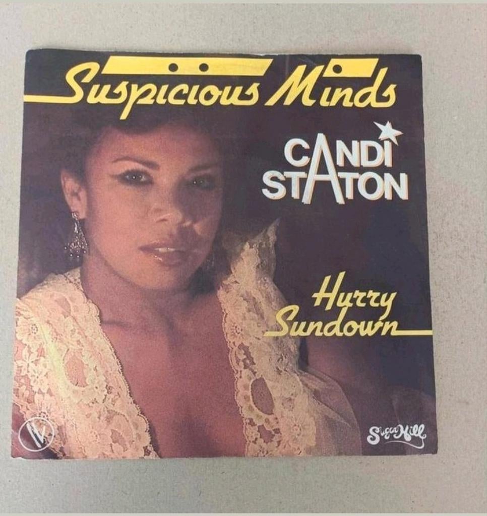 Candi Staton  - Suspicious Minds, Cd's en Dvd's, Vinyl Singles, Gebruikt, Single, Pop, 7 inch, Ophalen of Verzenden