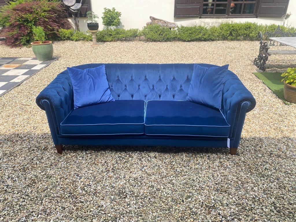 Chesterfield bank showroom, Huis en Inrichting, Ophalen, Chesterfield, 75 tot 100 cm, Rechte bank