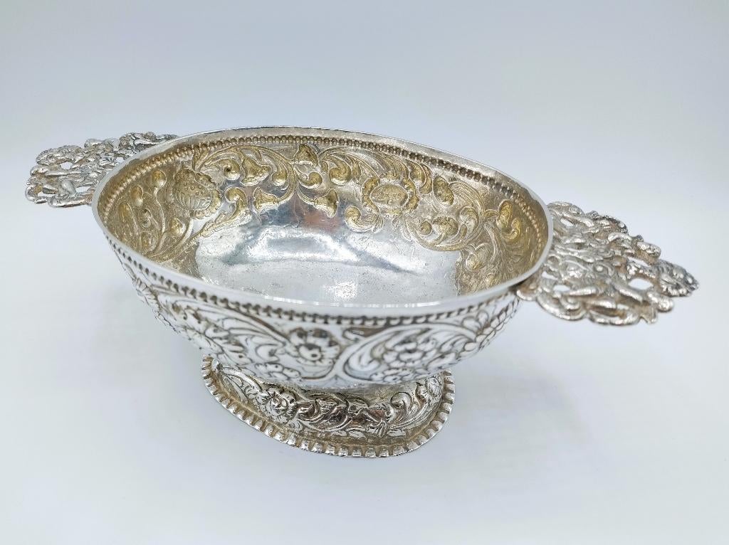 Friese zilveren brandewijnkom, ca. 1780, Antiek en Kunst, Verzenden, Zilver