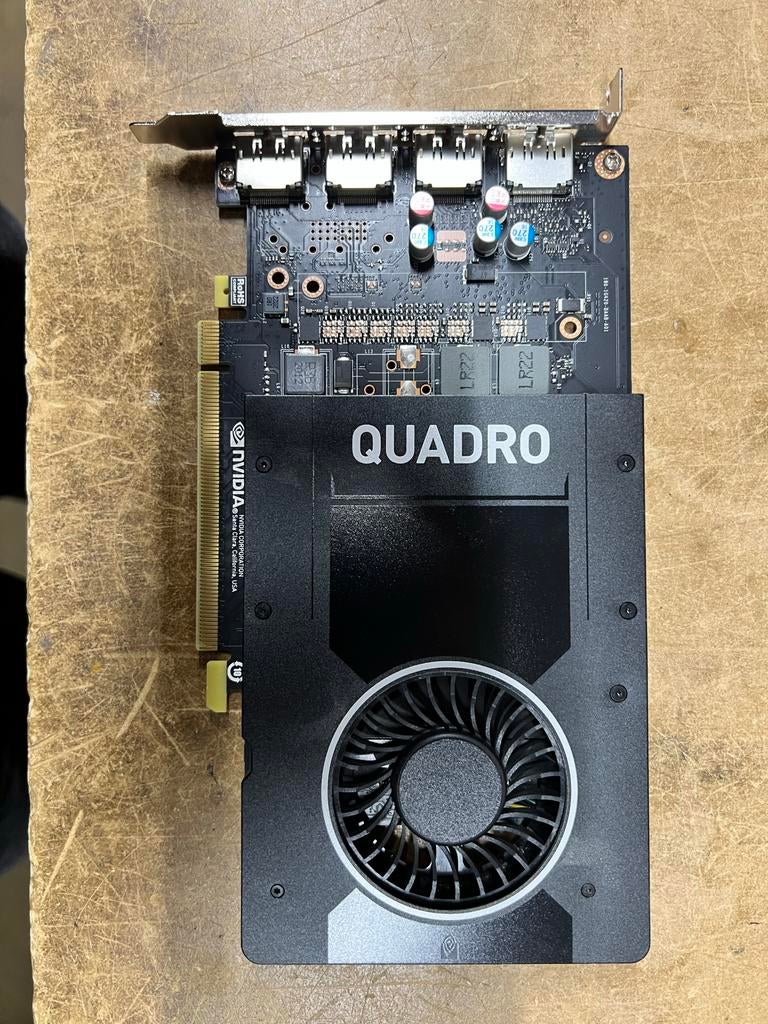 Nvidia Quadro P2200 - Professionele Videokaart, PCI-Express 3, DisplayPort, Ophalen of Verzenden, Nvidia