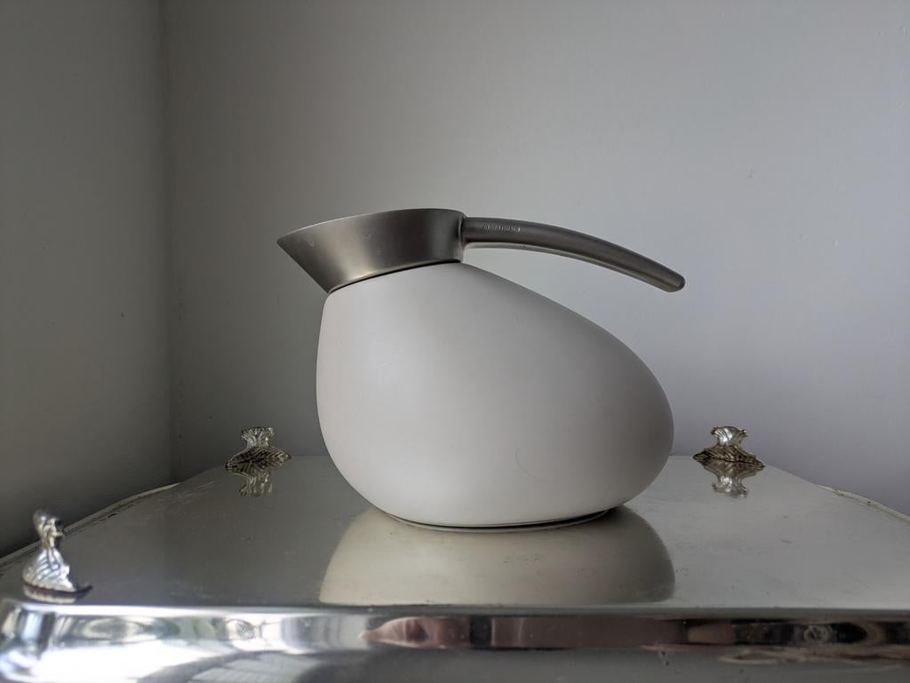 Vintage Georg Jensen 'Quack' Thermoskan, Gebruikt, Ophalen of Verzenden, Georg Jensen A/S, Søndre Ringvej 4, 2605 Brøndby, Denmark
